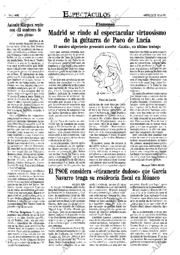 ABC MADRID 10-06-1998 página 96