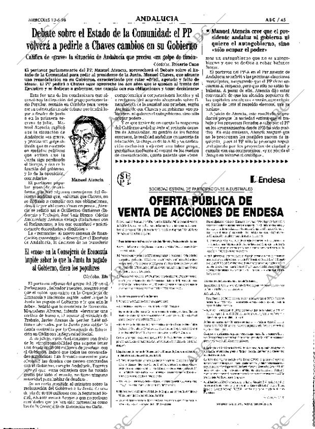 ABC SEVILLA 10-06-1998 página 45