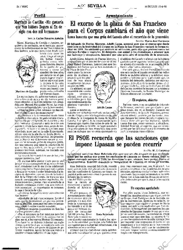 ABC SEVILLA 10-06-1998 página 54