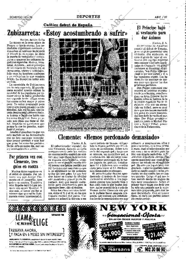 ABC MADRID 14-06-1998 página 89