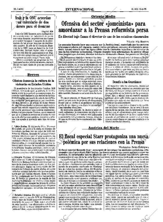 ABC SEVILLA 15-06-1998 página 38