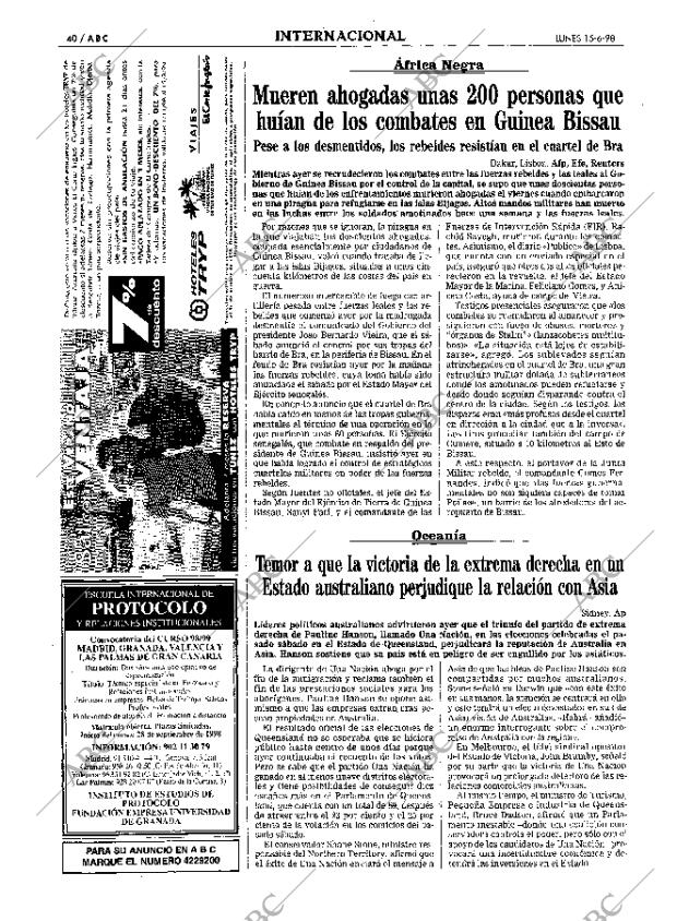 ABC SEVILLA 15-06-1998 página 40