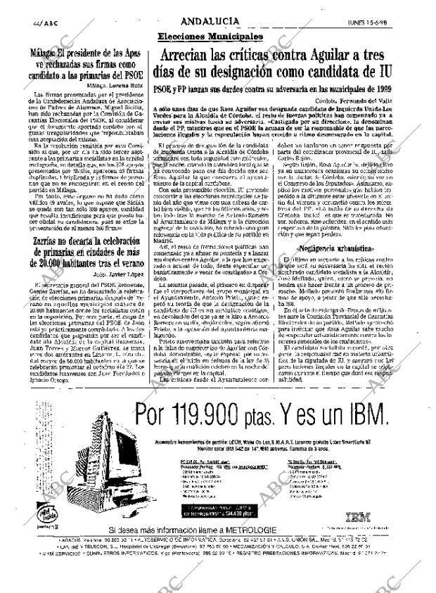 ABC SEVILLA 15-06-1998 página 44