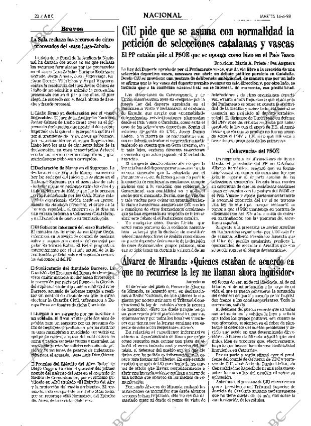 ABC MADRID 16-06-1998 página 22