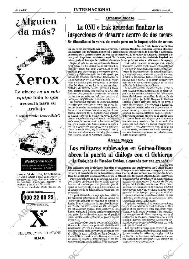 ABC MADRID 16-06-1998 página 40