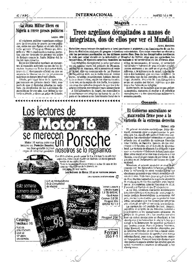 ABC MADRID 16-06-1998 página 42