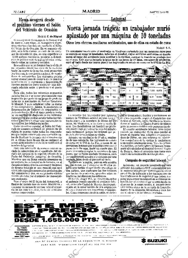 ABC MADRID 16-06-1998 página 72