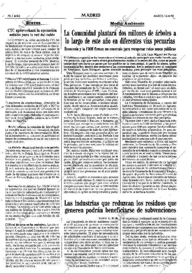 ABC MADRID 16-06-1998 página 78