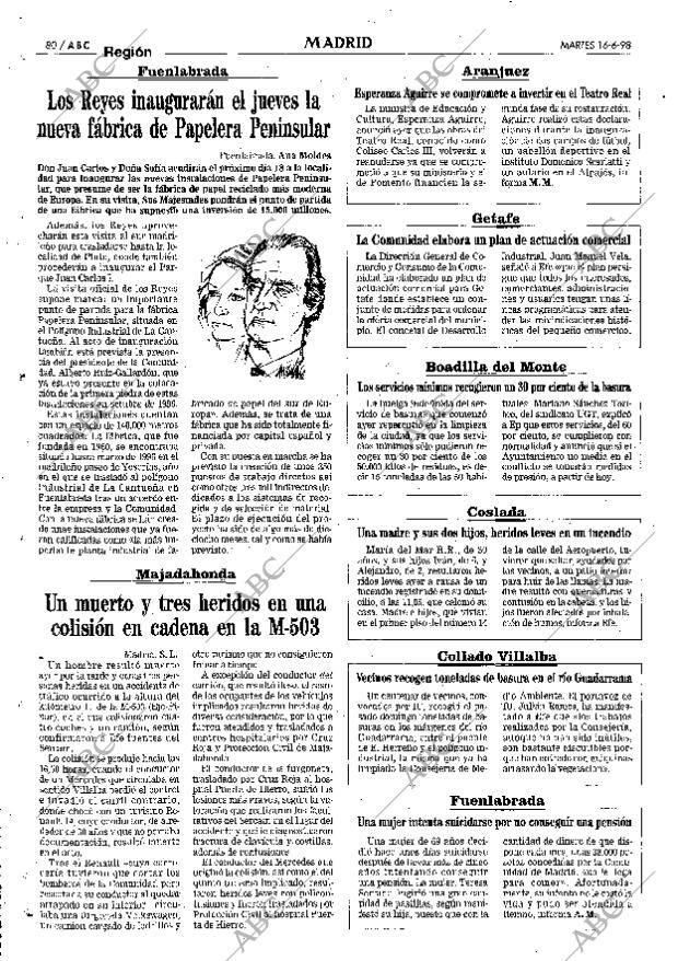 ABC MADRID 16-06-1998 página 80