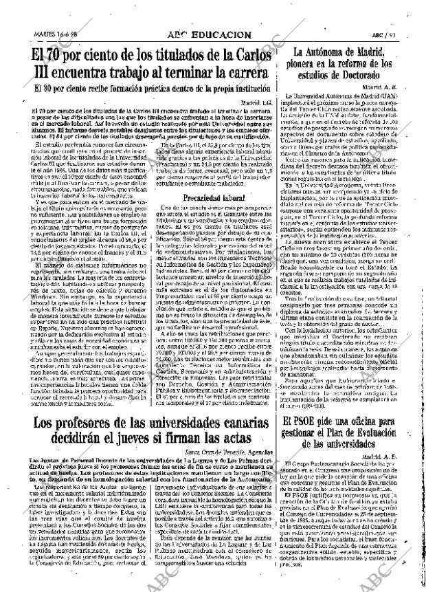ABC MADRID 16-06-1998 página 91