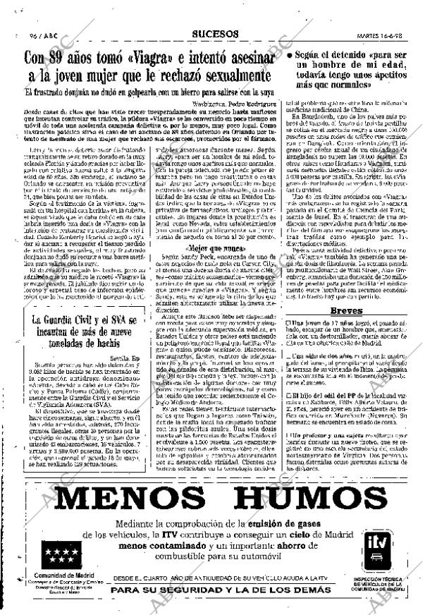 ABC MADRID 16-06-1998 página 96