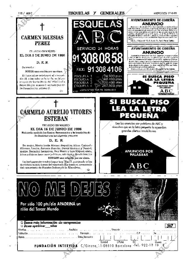 ABC MADRID 17-06-1998 página 118