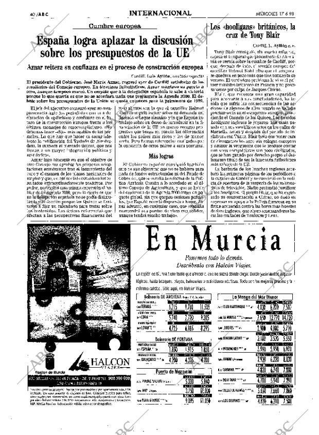 ABC MADRID 17-06-1998 página 40