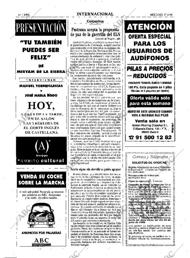 ABC MADRID 17-06-1998 página 44