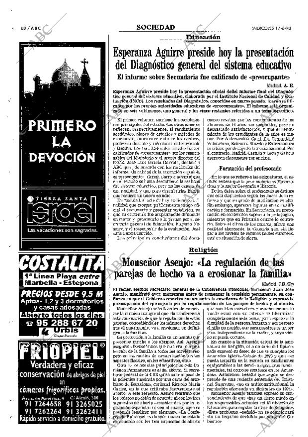 ABC MADRID 17-06-1998 página 88