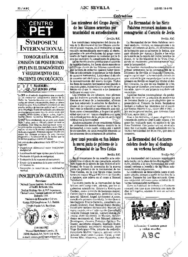 ABC SEVILLA 18-06-1998 página 50