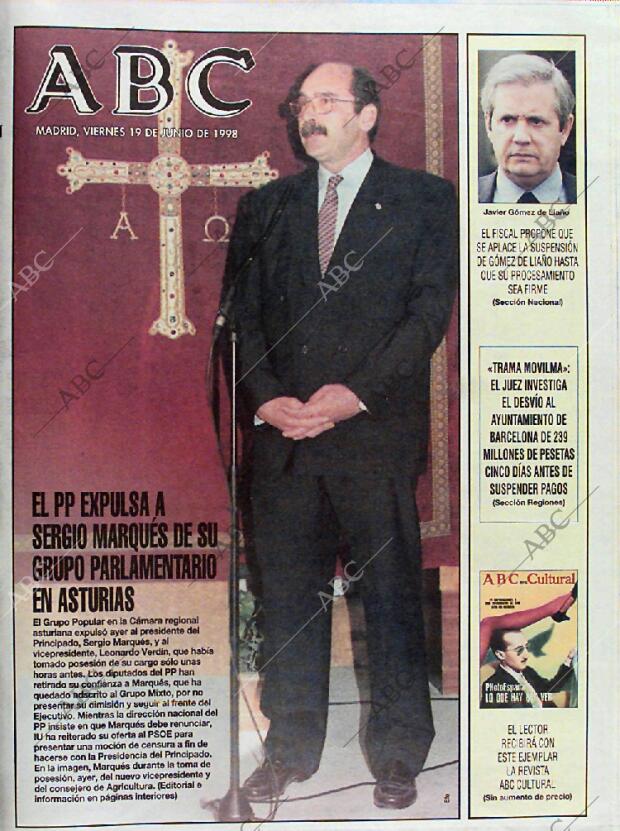 ABC MADRID 19-06-1998 página 1