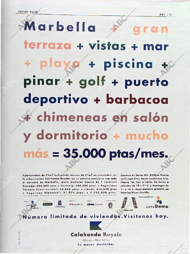 ABC MADRID 19-06-1998 página 21