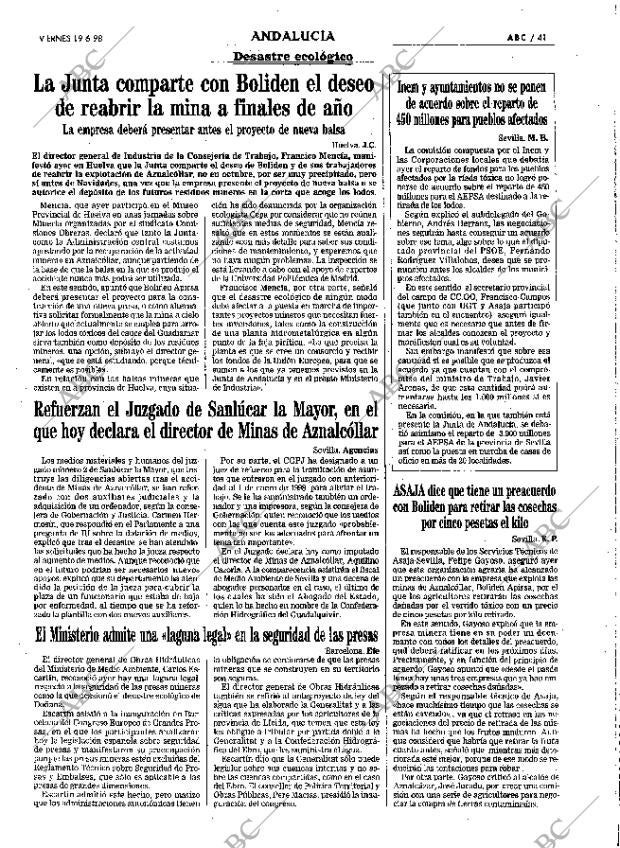 ABC SEVILLA 19-06-1998 página 41