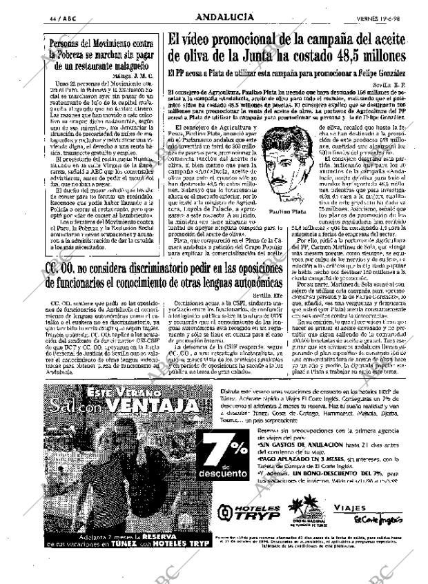 ABC SEVILLA 19-06-1998 página 44