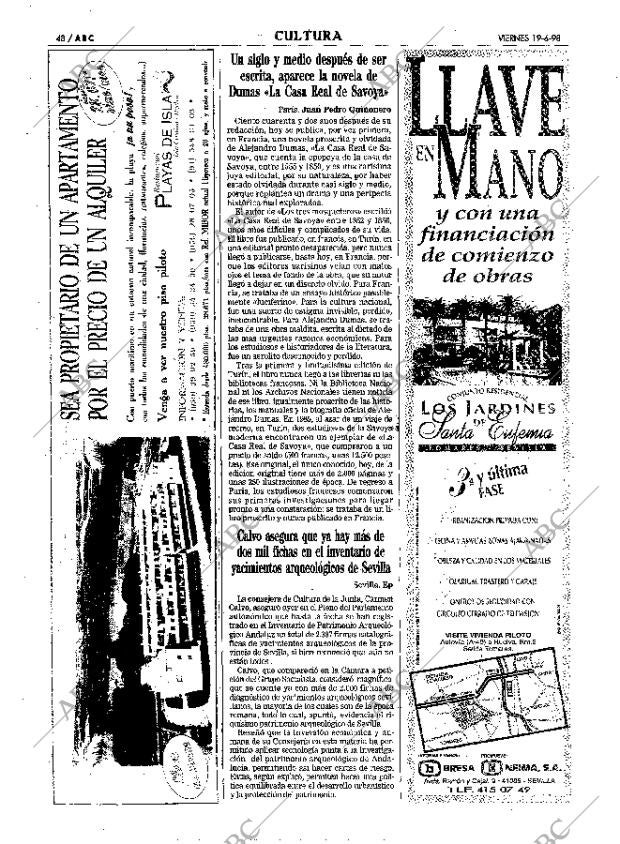 ABC SEVILLA 19-06-1998 página 48
