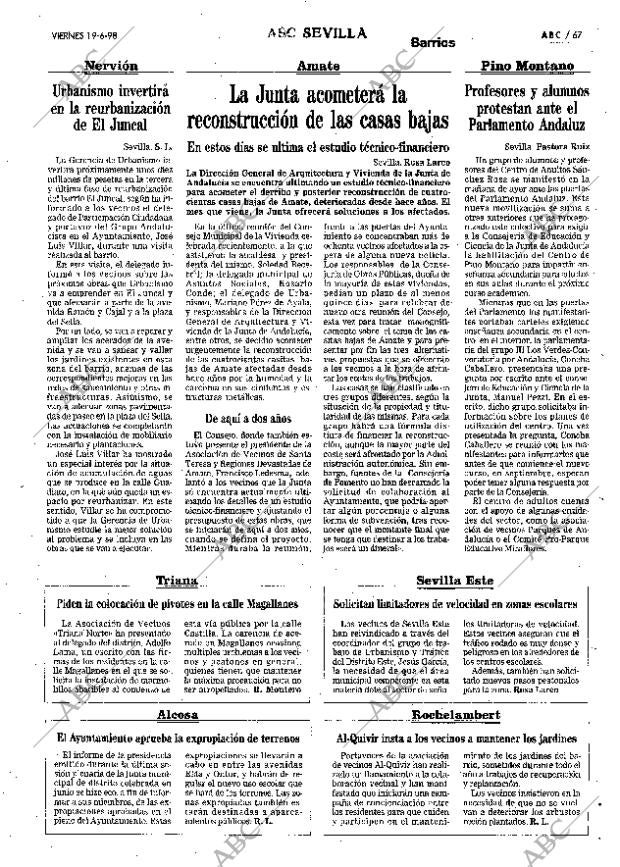 ABC SEVILLA 19-06-1998 página 67