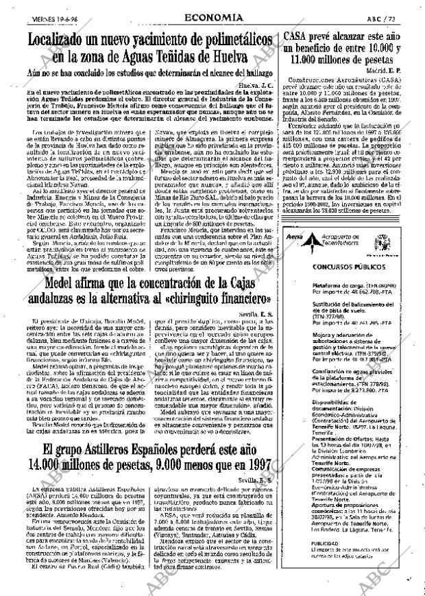 ABC SEVILLA 19-06-1998 página 73