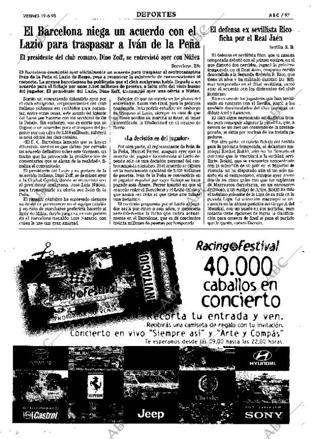 ABC SEVILLA 19-06-1998 página 97