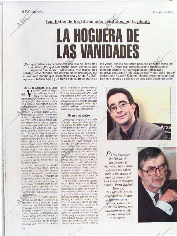 CULTURAL MADRID 19-06-1998 página 16