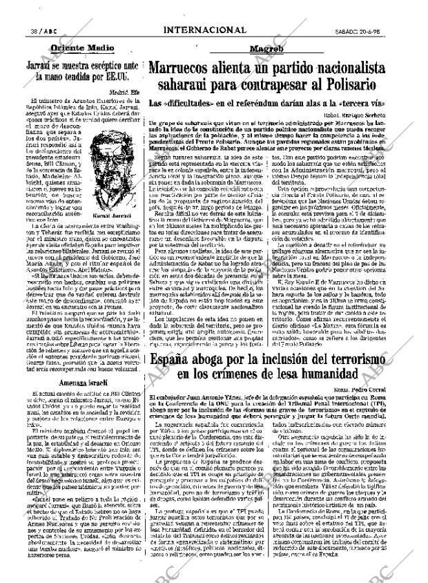 ABC MADRID 20-06-1998 página 38