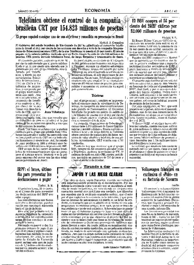 ABC MADRID 20-06-1998 página 43