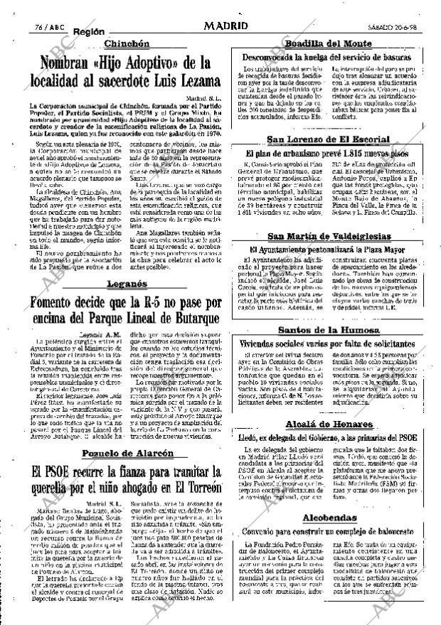 ABC MADRID 20-06-1998 página 76