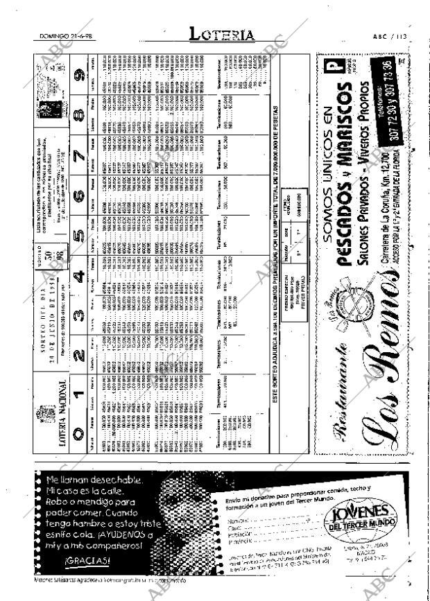 ABC MADRID 21-06-1998 página 113