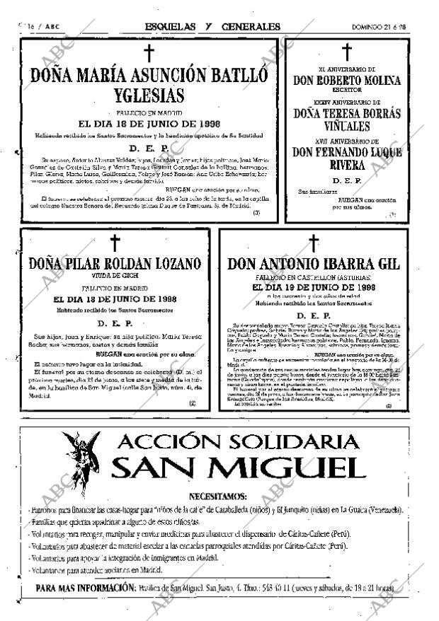 ABC MADRID 21-06-1998 página 116