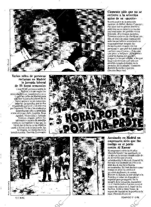 ABC MADRID 21-06-1998 página 12