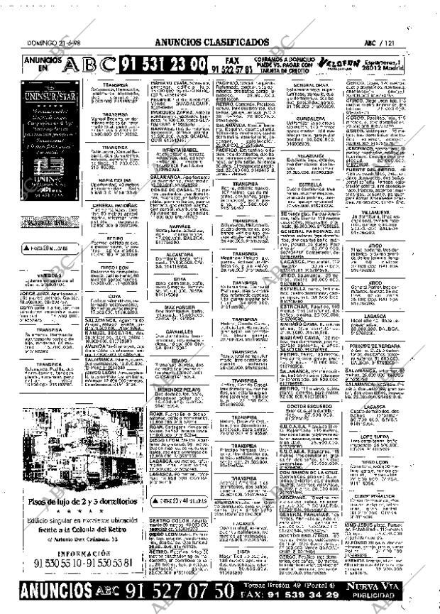 ABC MADRID 21-06-1998 página 121