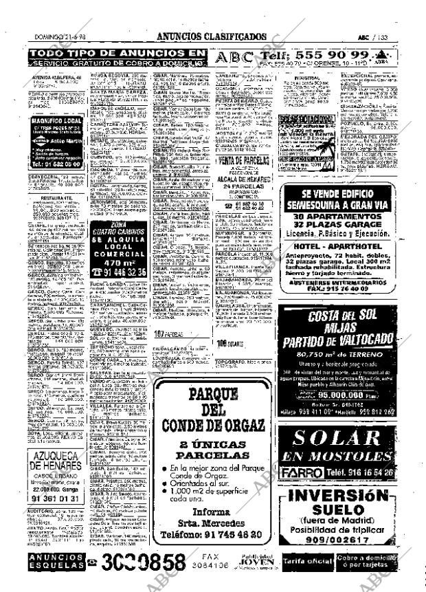ABC MADRID 21-06-1998 página 133