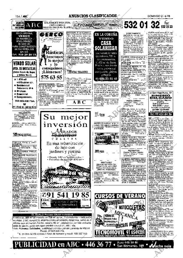 ABC MADRID 21-06-1998 página 134