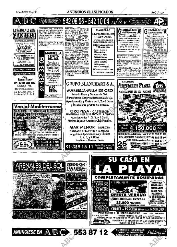 ABC MADRID 21-06-1998 página 139