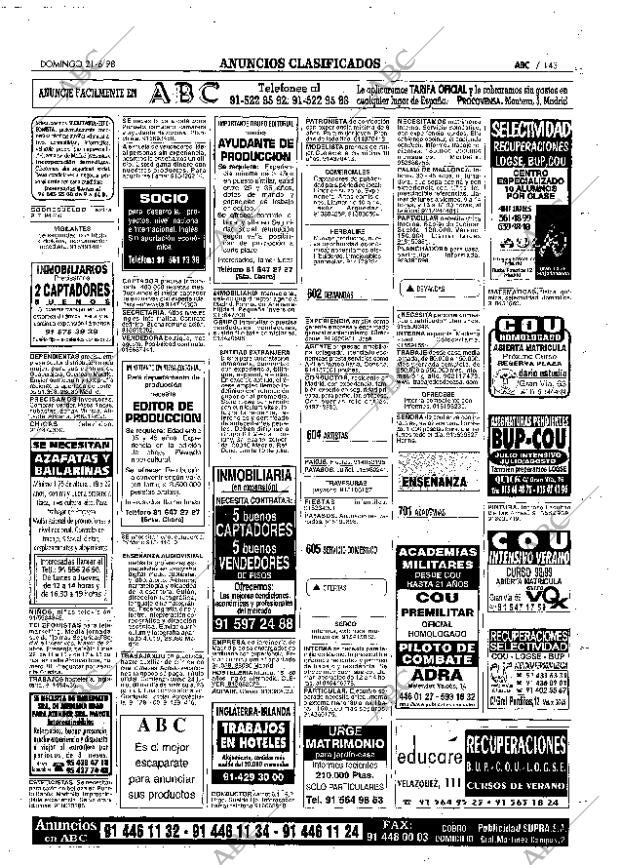 ABC MADRID 21-06-1998 página 143