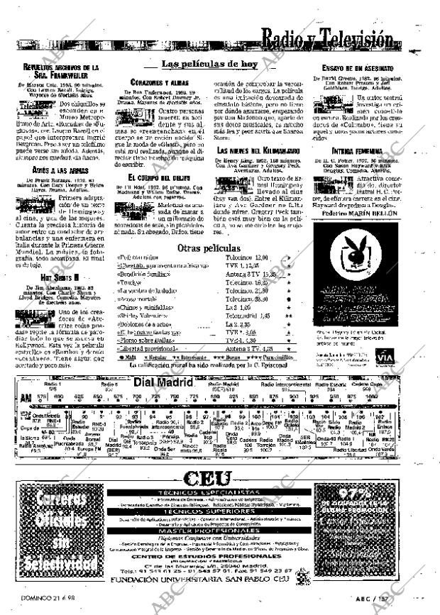 ABC MADRID 21-06-1998 página 157