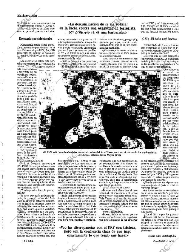 ABC MADRID 21-06-1998 página 16