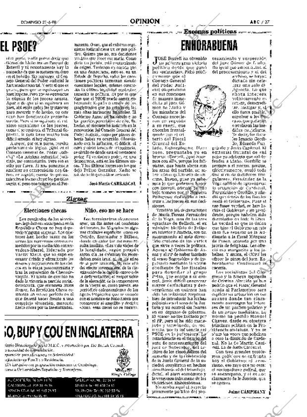 ABC MADRID 21-06-1998 página 27