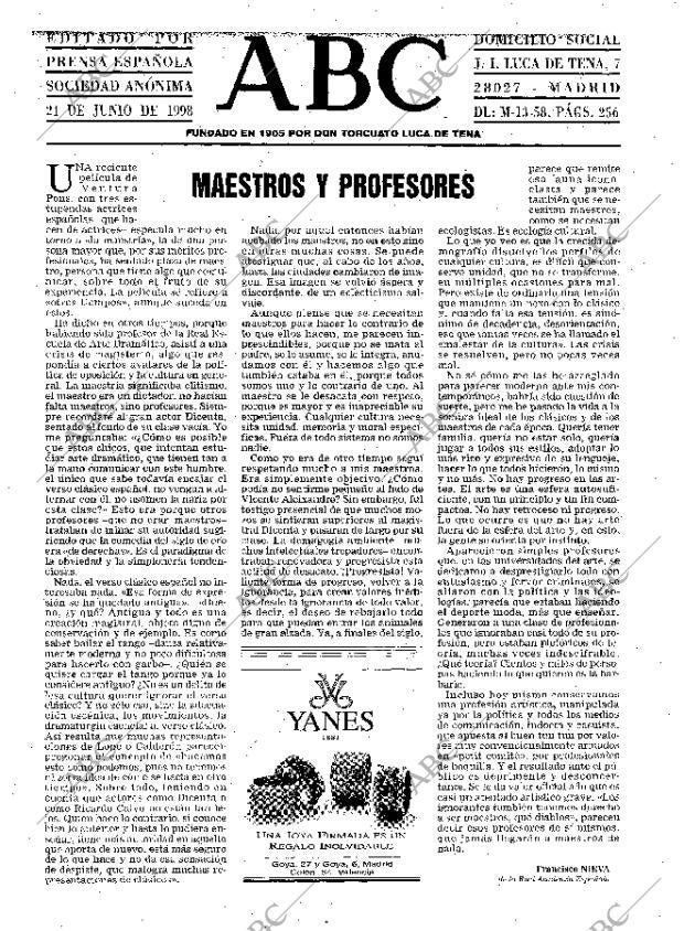 ABC MADRID 21-06-1998 página 3