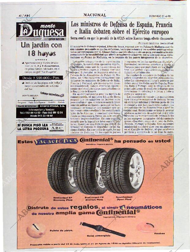 ABC MADRID 21-06-1998 página 40