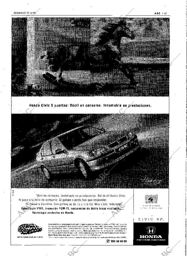 ABC MADRID 21-06-1998 página 47