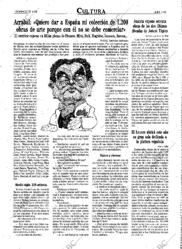 ABC MADRID 21-06-1998 página 63