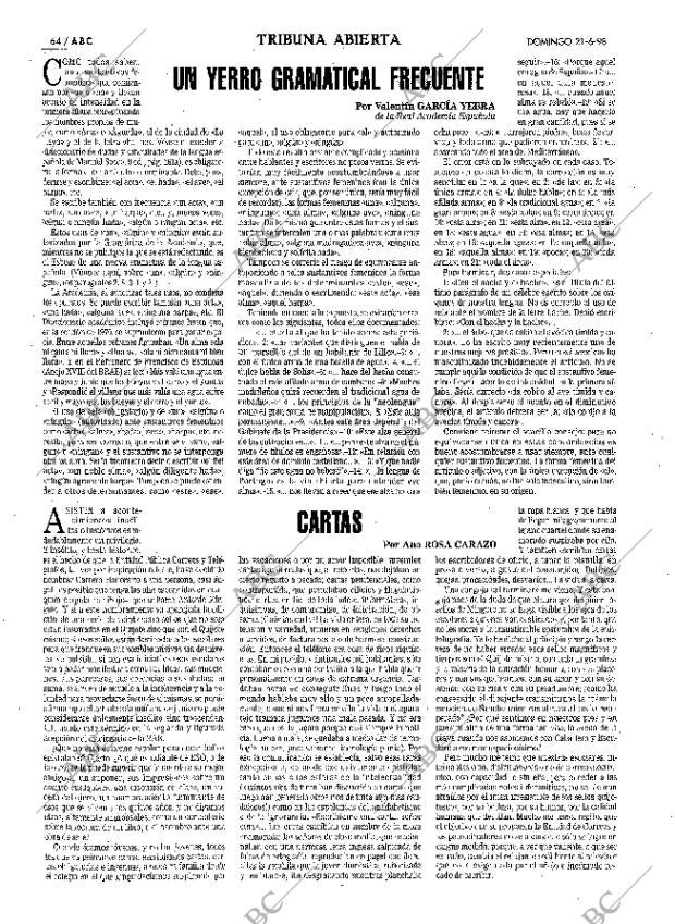 ABC MADRID 21-06-1998 página 64