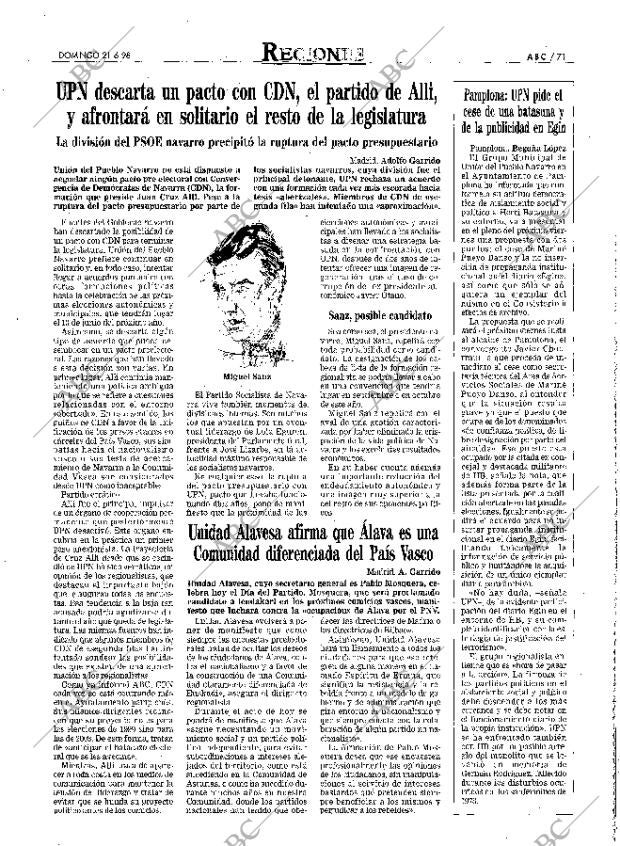 ABC MADRID 21-06-1998 página 71