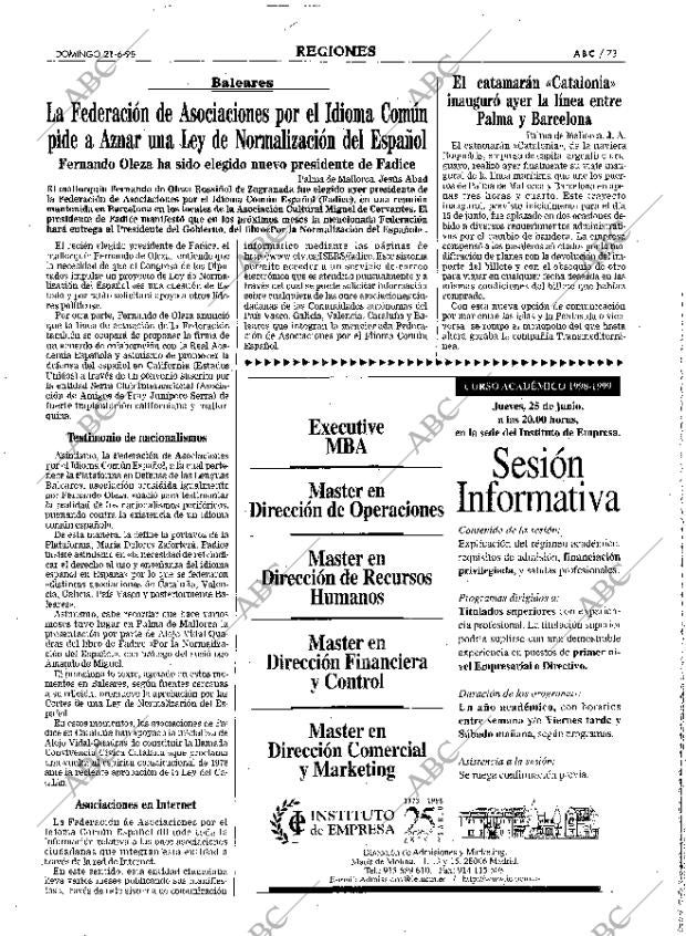 ABC MADRID 21-06-1998 página 73